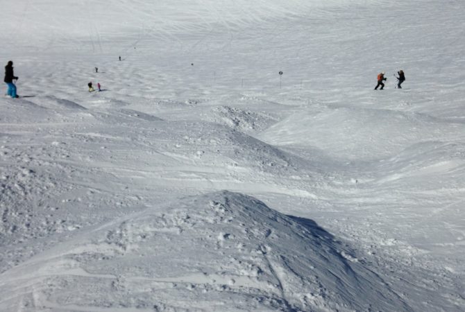 piste noire depuis la pointe de l'Ouillon